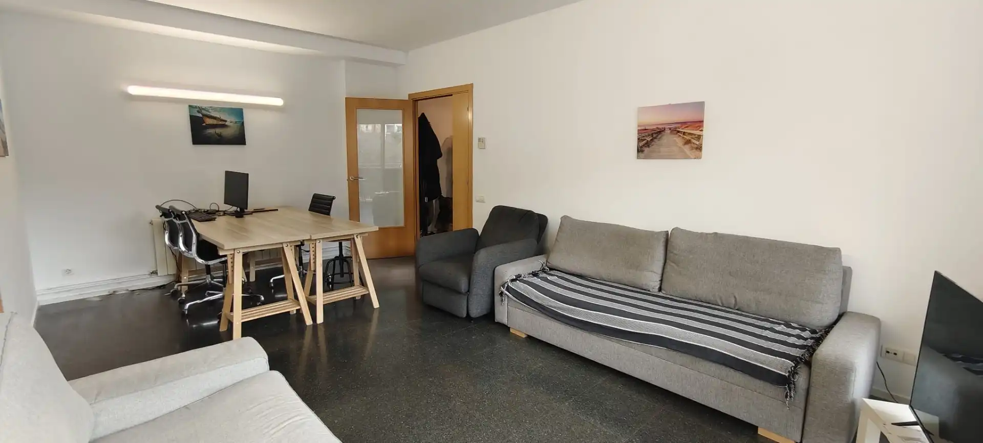 Sala de estar de Piso en venta en Cervelló con Aire acondicionado, Calefacción y Amueblado