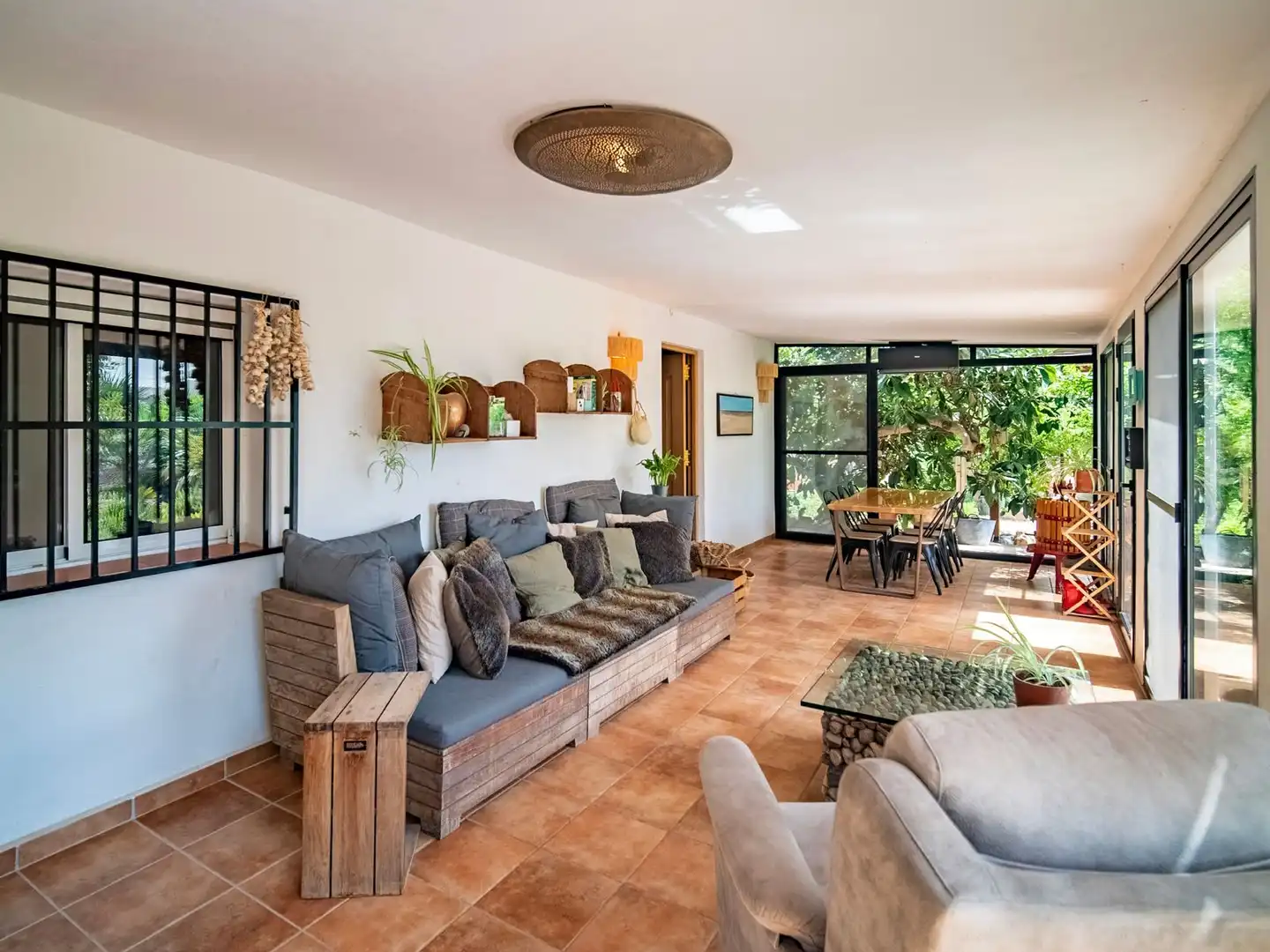 Sala de estar de Casa o chalet en venta en Callosa d'en Sarrià con Aire acondicionado, Jardín privado y Trastero