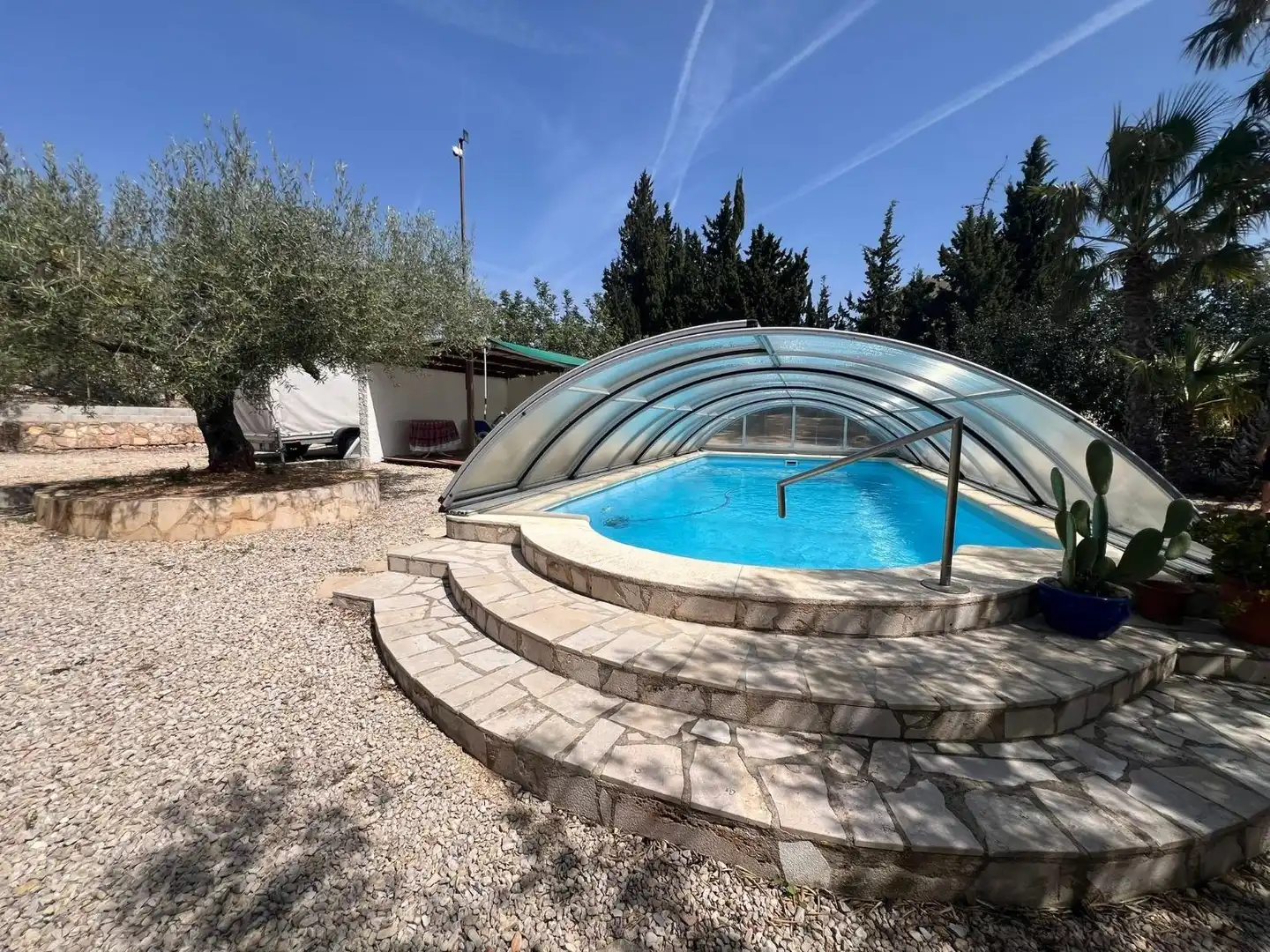 Piscina de Finca rústica en venda en L'Ampolla amb Aire condicionat, Jardí privat i Terrassa