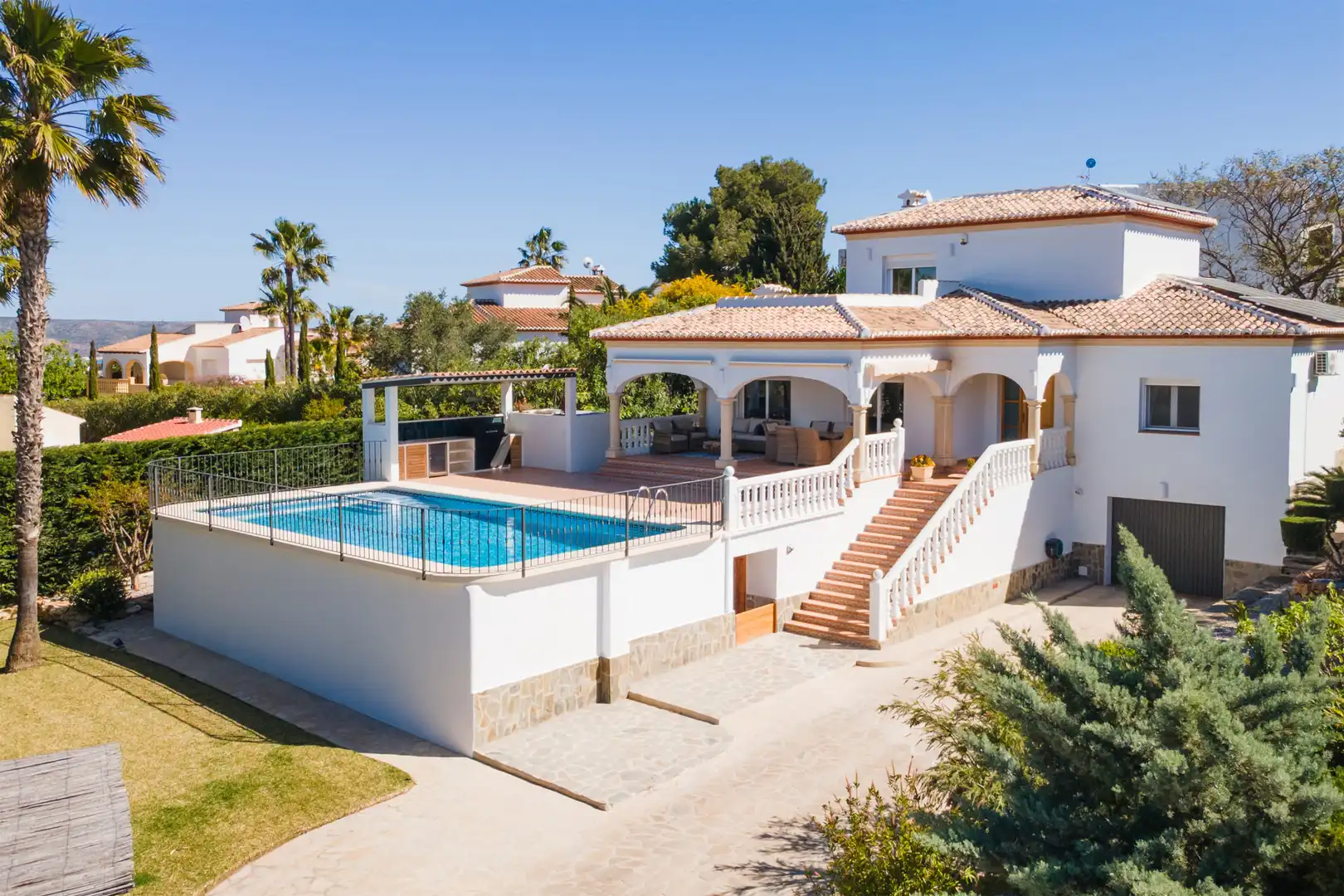 Exterior view of Houses for sale in Jávea / Xàbia  with Air Conditioner, Heating and Private garden