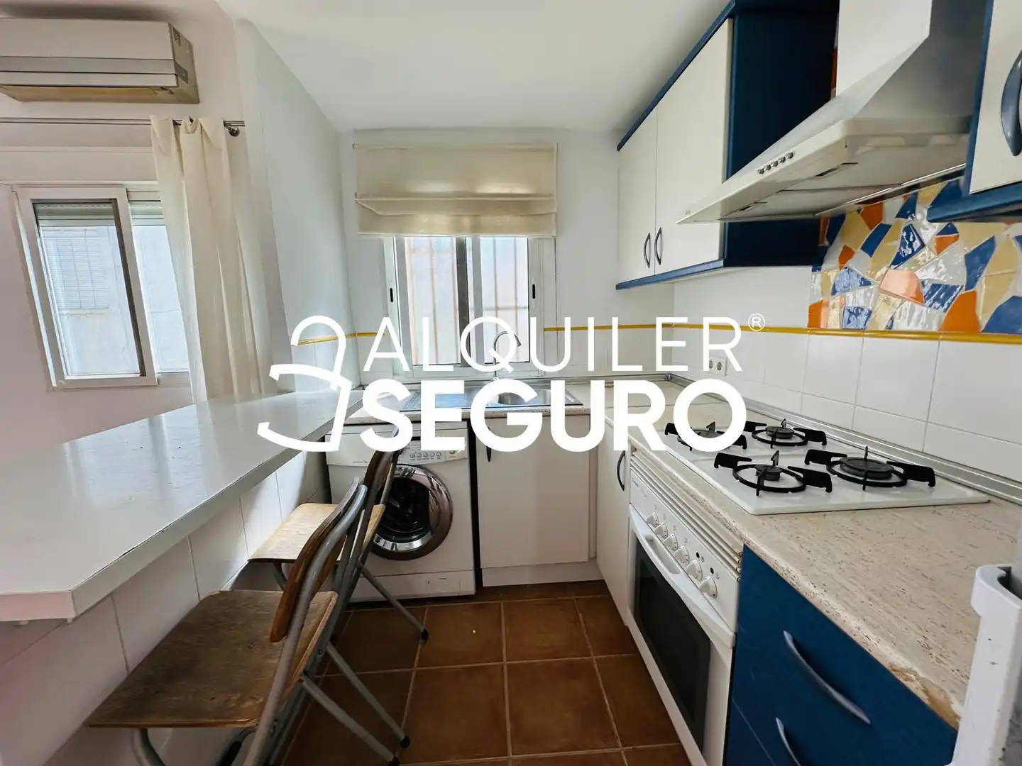 Kitchen of Flat for rent in Valencia  with Air Conditioner