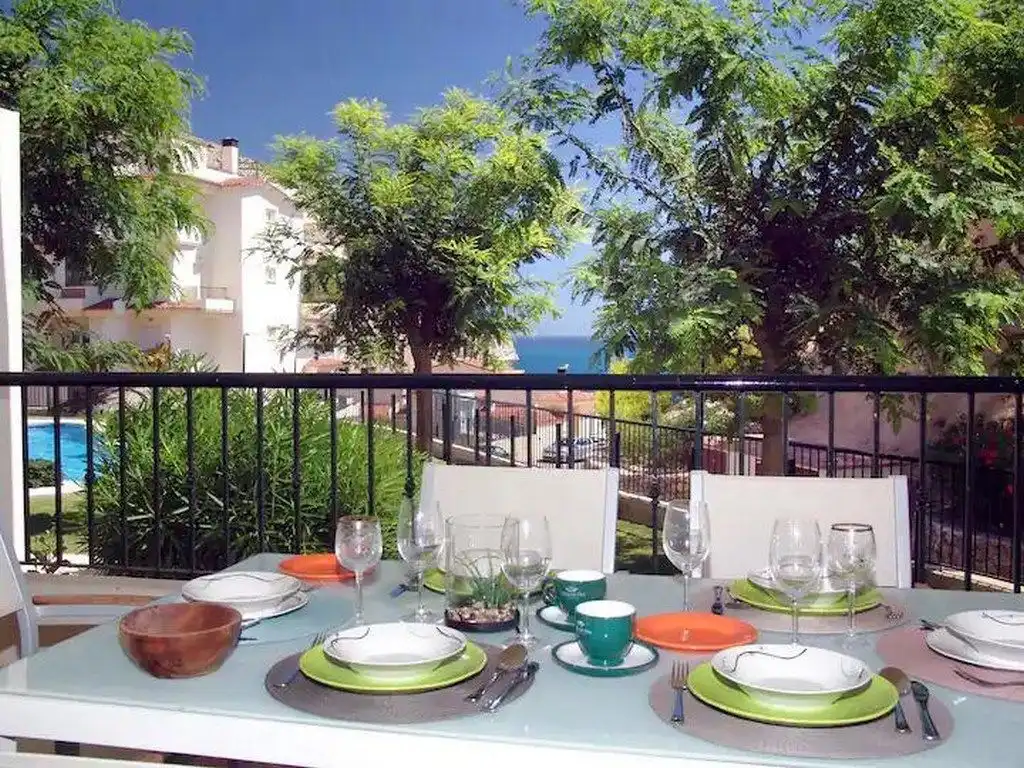 Terrassa de Apartament de lloguer en Calpe / Calp amb Aire condicionat, Calefacció i Traster