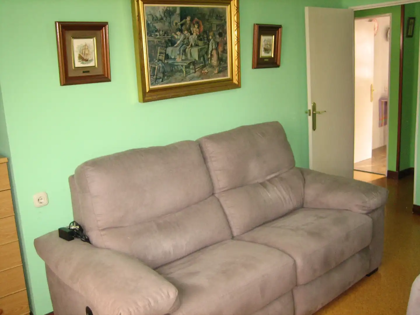 Sala de estar de Piso en venta en Avilés con Amueblado