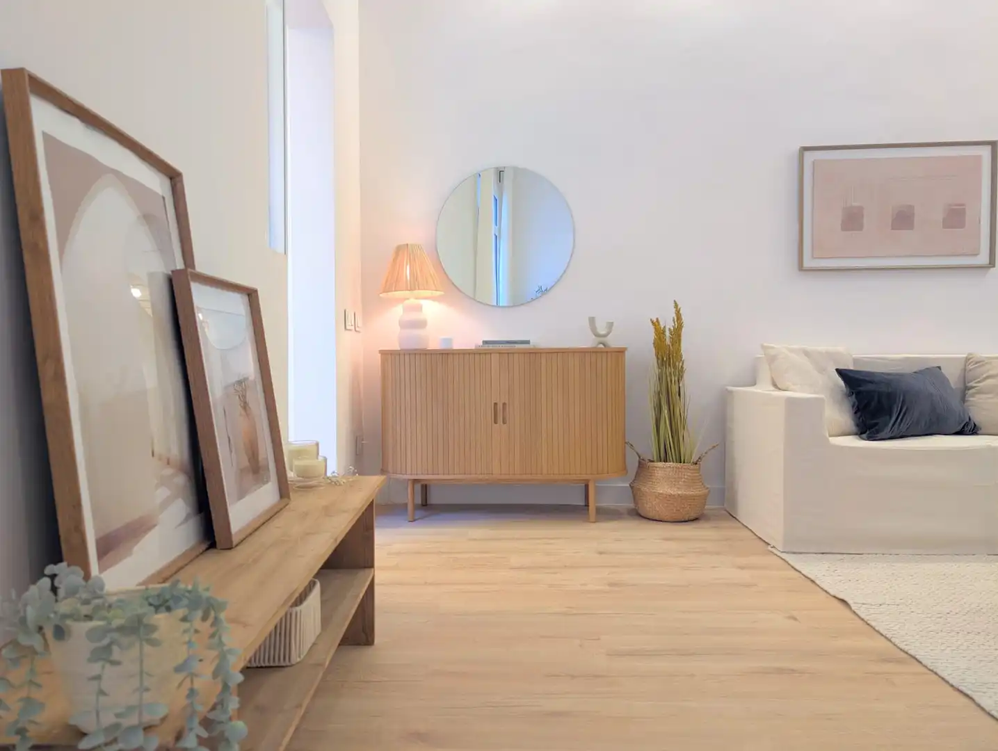 Sala de estar de Casa adosada en venta en Mataró con Aire acondicionado, Calefacción y Parquet