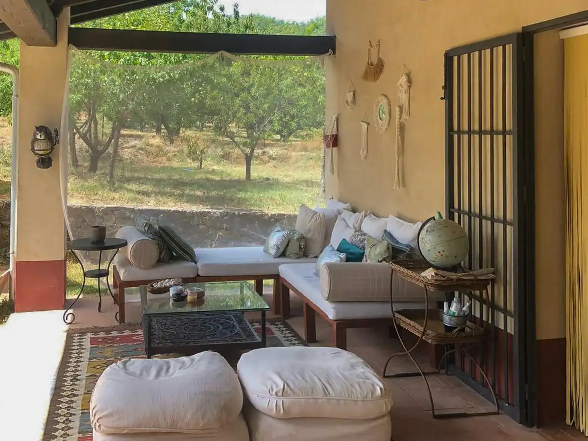 Terrassa de Casa o xalet en venda en Cuacos de Yuste amb Calefacció, Jardí privat i Terrassa