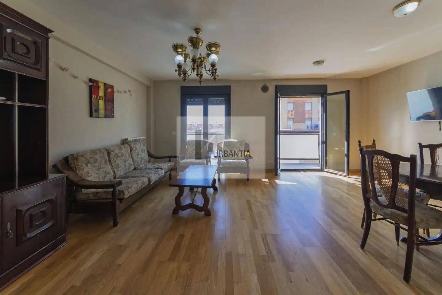Living room of Flat for sale in Larraga  with Heating, Parquet flooring and Terrace