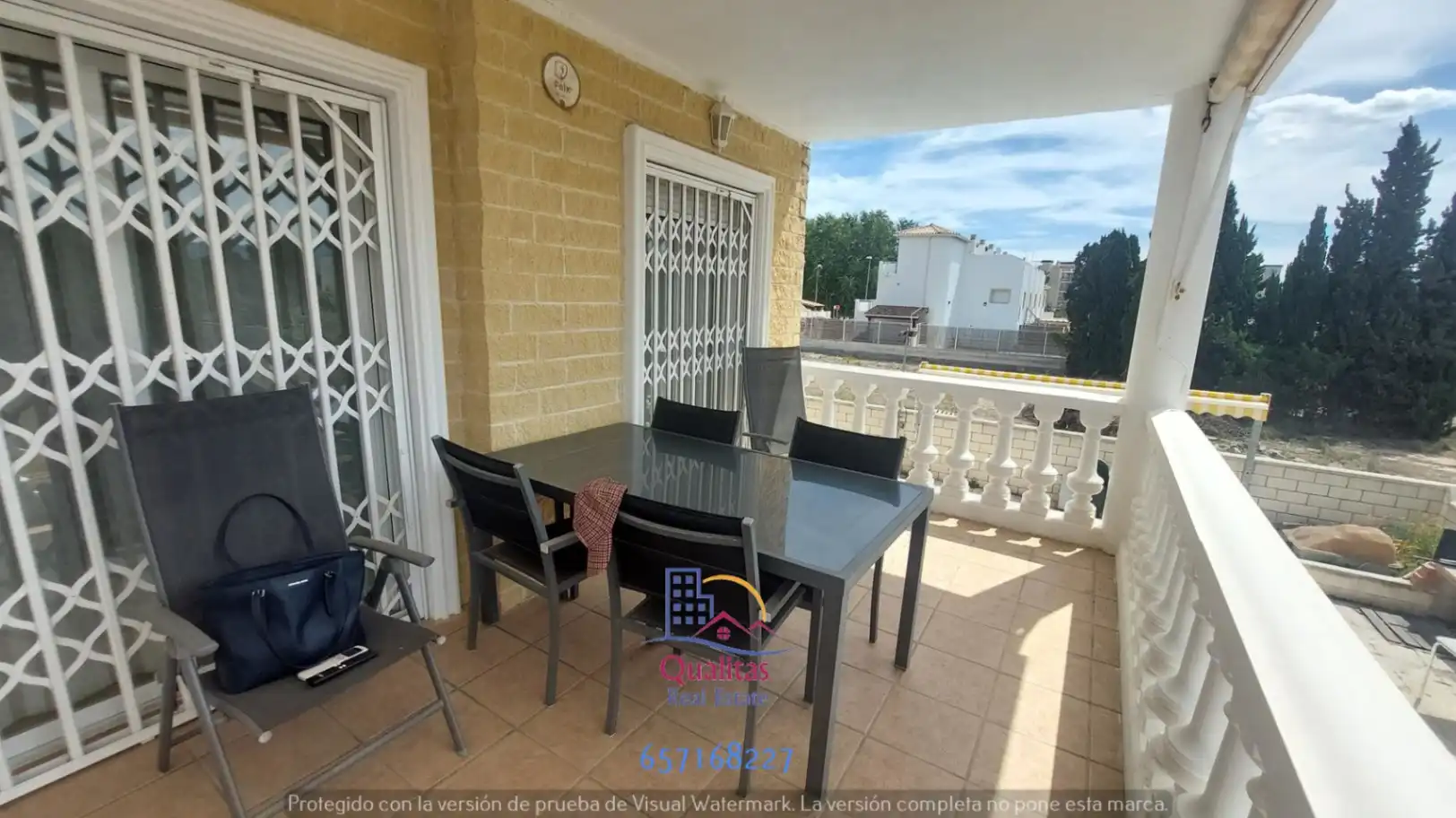 Terraza de Casa adosada de alquiler en Oliva con Aire acondicionado, Calefacción y Terraza