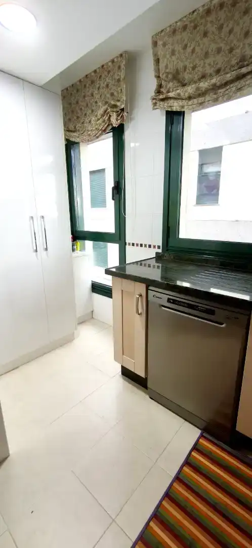 Kitchen of Flat for sale in Boqueixón  with Parquet flooring, Storage room and Furnished