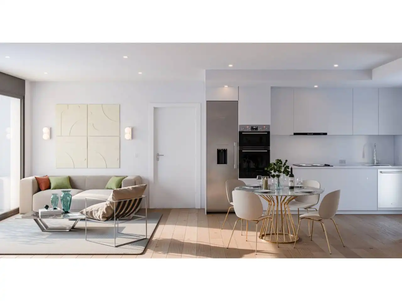 Living room of Flat for sale in Granollers  with Air Conditioner, Heating and Balcony