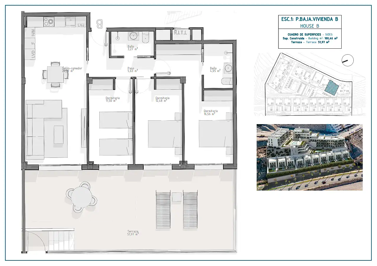 Apartament amb terrassa en venda a El Hornillo, imagen 42