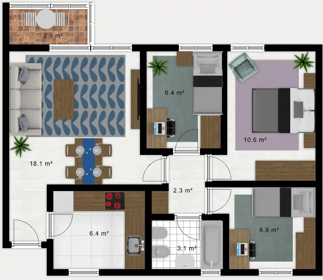 Piso en venta en Urbanizacion Nueva Bellavista, imagen 2