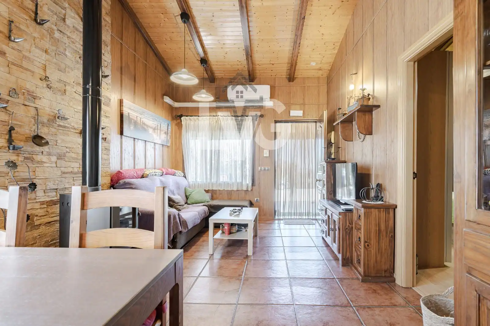 Wohnzimmer von Haus oder Chalet zum Verkauf in Valdetorres de Jarama mit Klimaanlage, Heizung und Privatgarten
