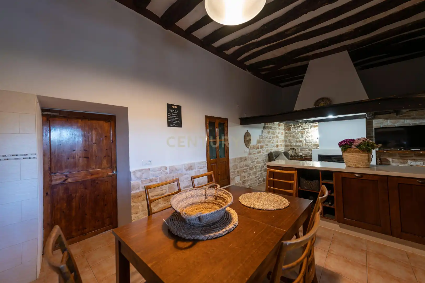Küche von Haus oder Chalet zur Miete in Sant Josep de sa Talaia mit Klimaanlage, Privatgarten und Möbliert