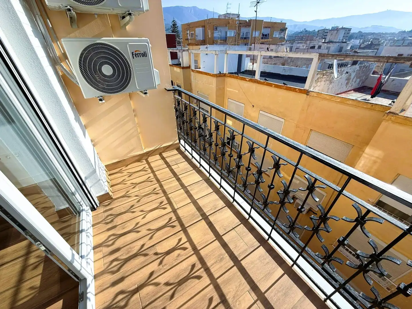 Balcony of Flat for rent in Motril  with Air Conditioner, Heating and Furnished