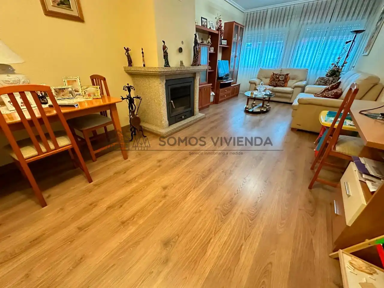 Wohnzimmer von Einfamilien-Reihenhaus zum Verkauf in Barbadás mit Heizung, Privatgarten und Terrasse