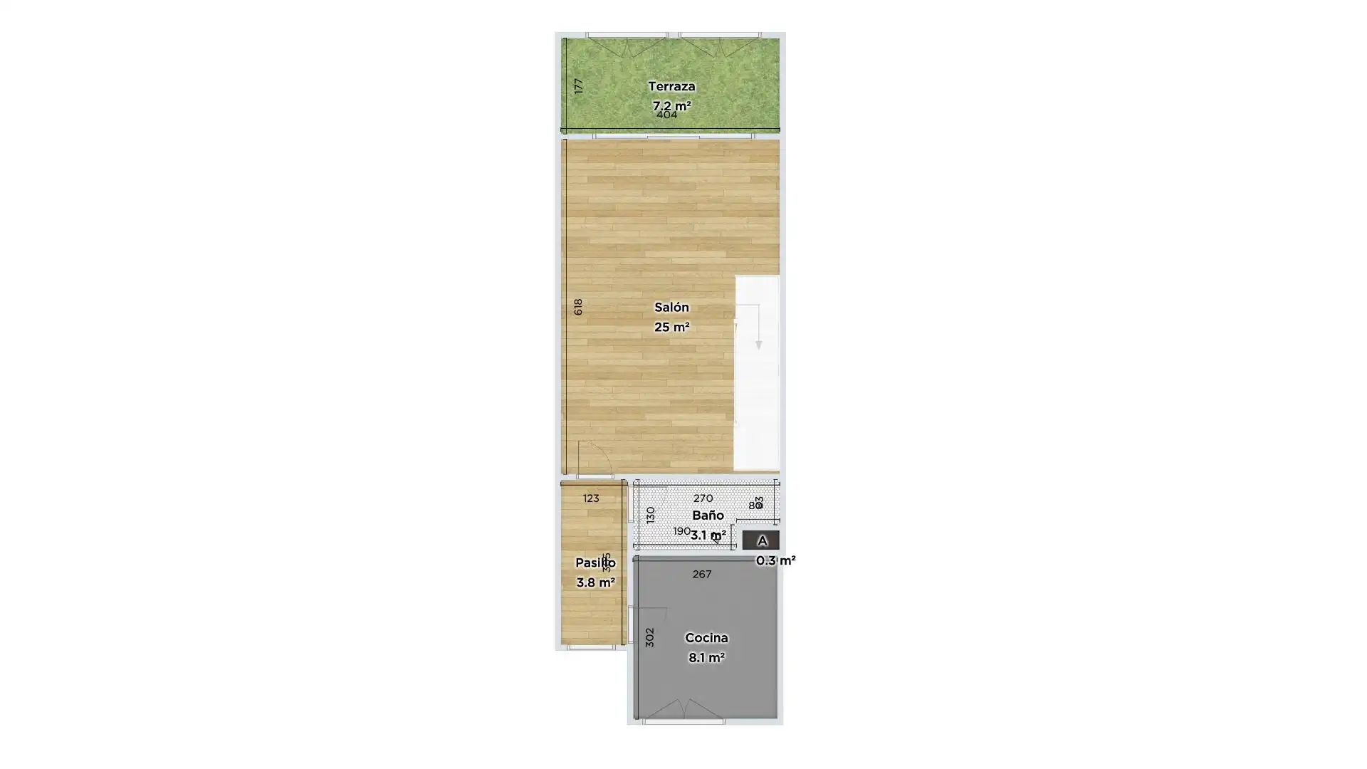 Habitación de Dúplex en venta en Andorra (Teruel) con Calefacción, Jardín privado y Terraza