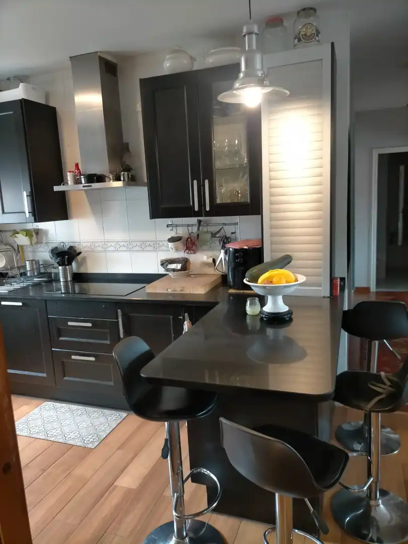Kitchen of Flat for sale in Ourense Capital   with Heating, Parquet flooring and Furnished