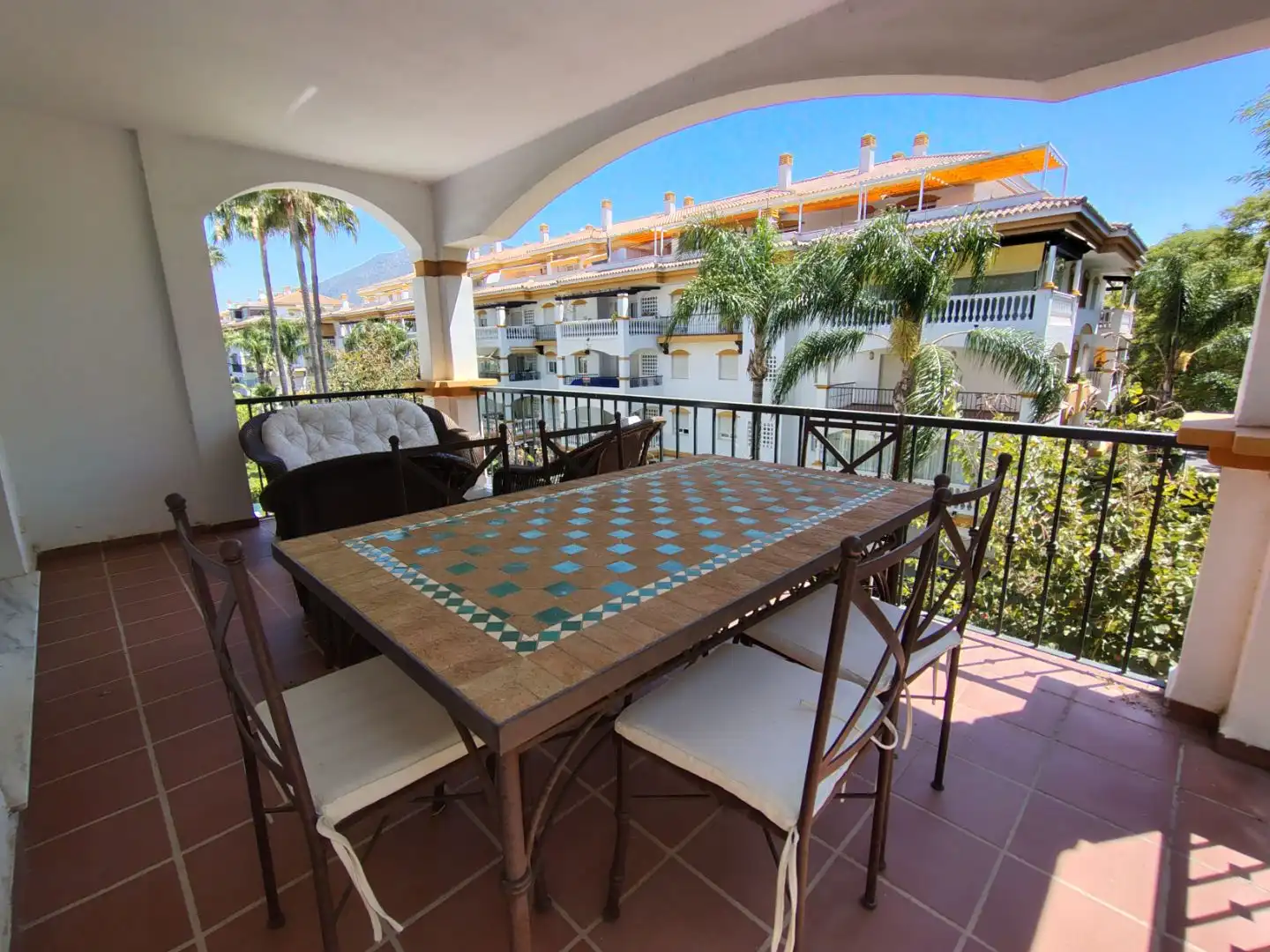Terrasse von Wohnung zur Miete in Marbella mit Klimaanlage, Heizung und Terrasse