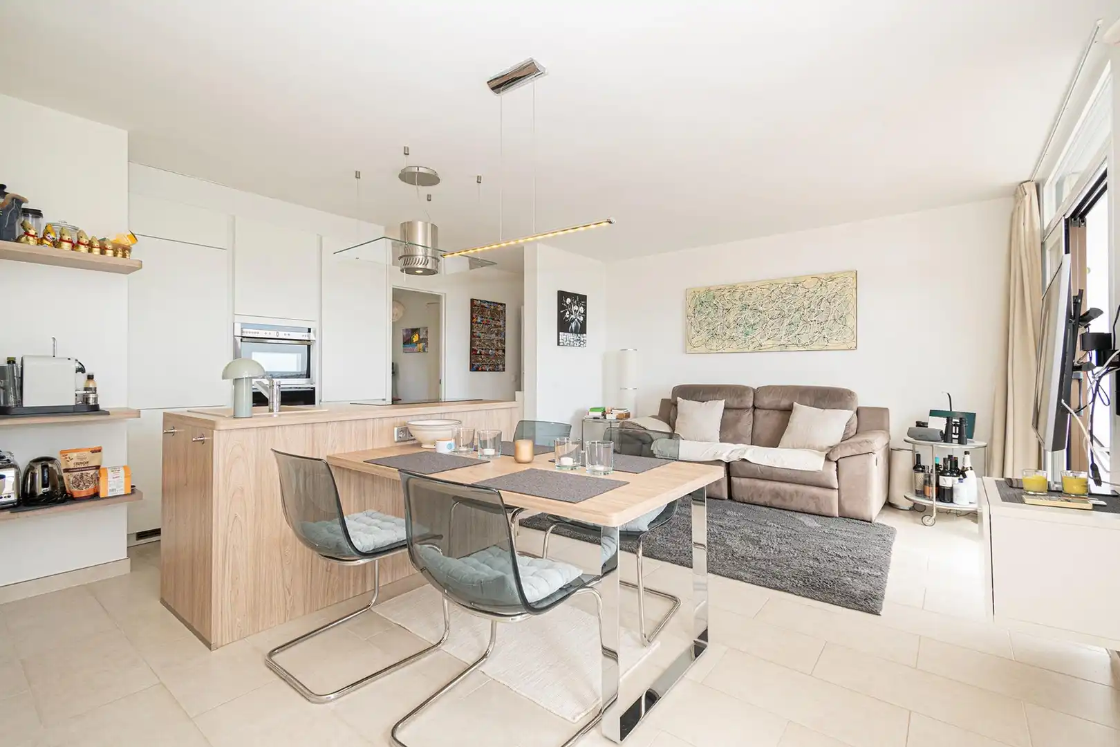 Sala d'estar de Apartament de lloguer en Cas Català - Illetes