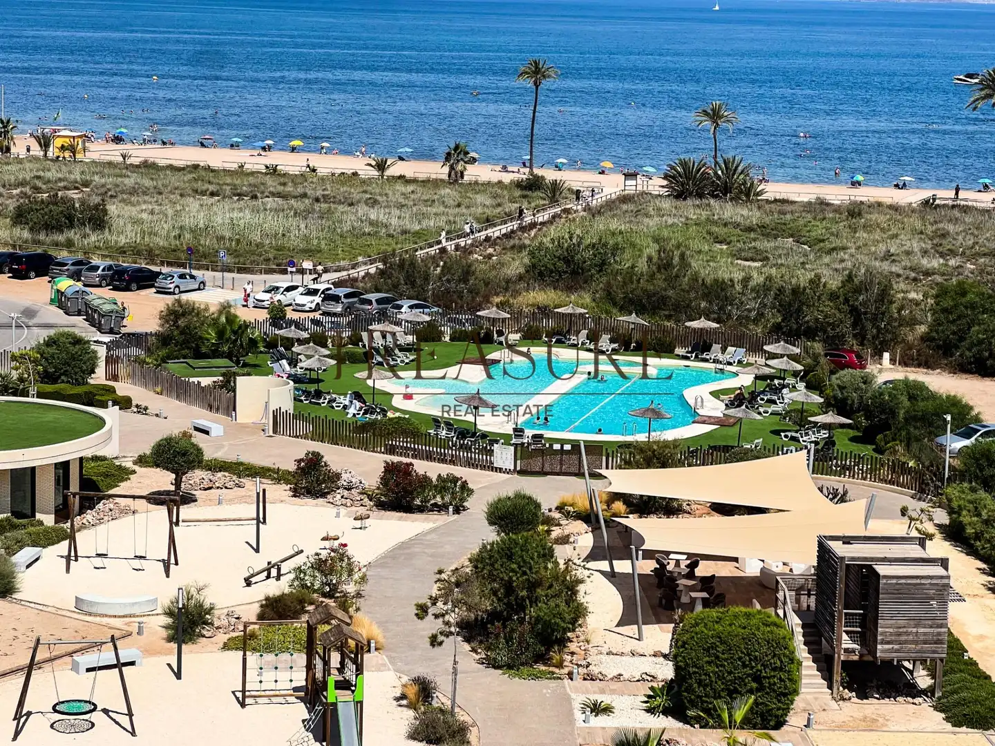 Swimming pool of Apartments for sale in Cartagena  with Private garden, Terrace and Community pool