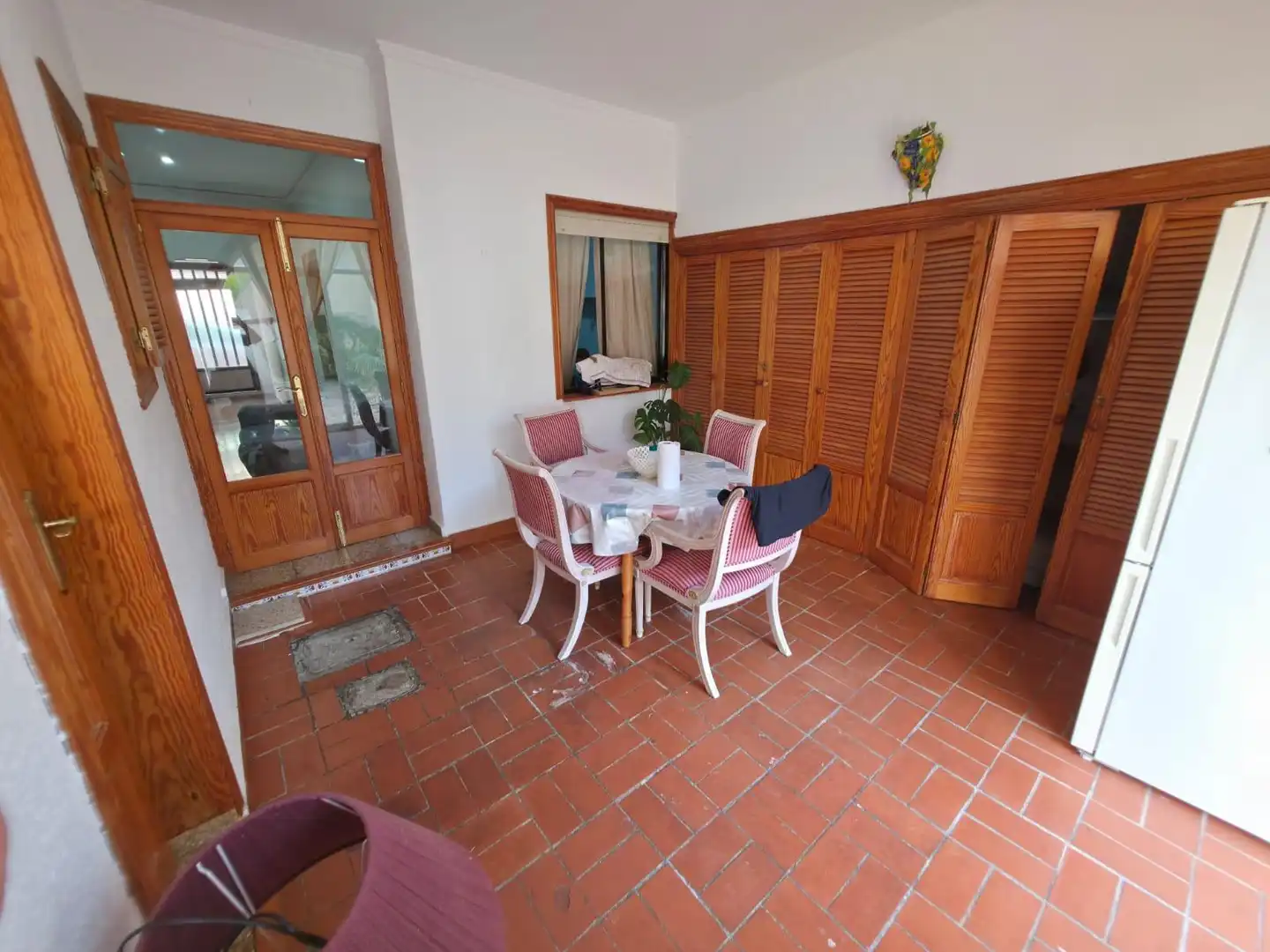 Terrasse von Einfamilien-Reihenhaus zum Verkauf in Ondara mit Privatgarten, Abstellraum und Schwimmbad