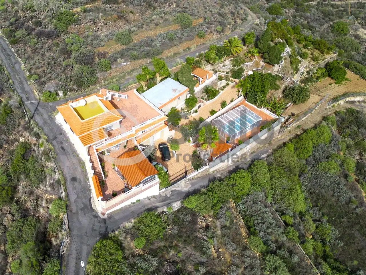 Vista exterior de Casa o chalet en venta en Candelaria con Aire acondicionado, Jardín privado y Terraza