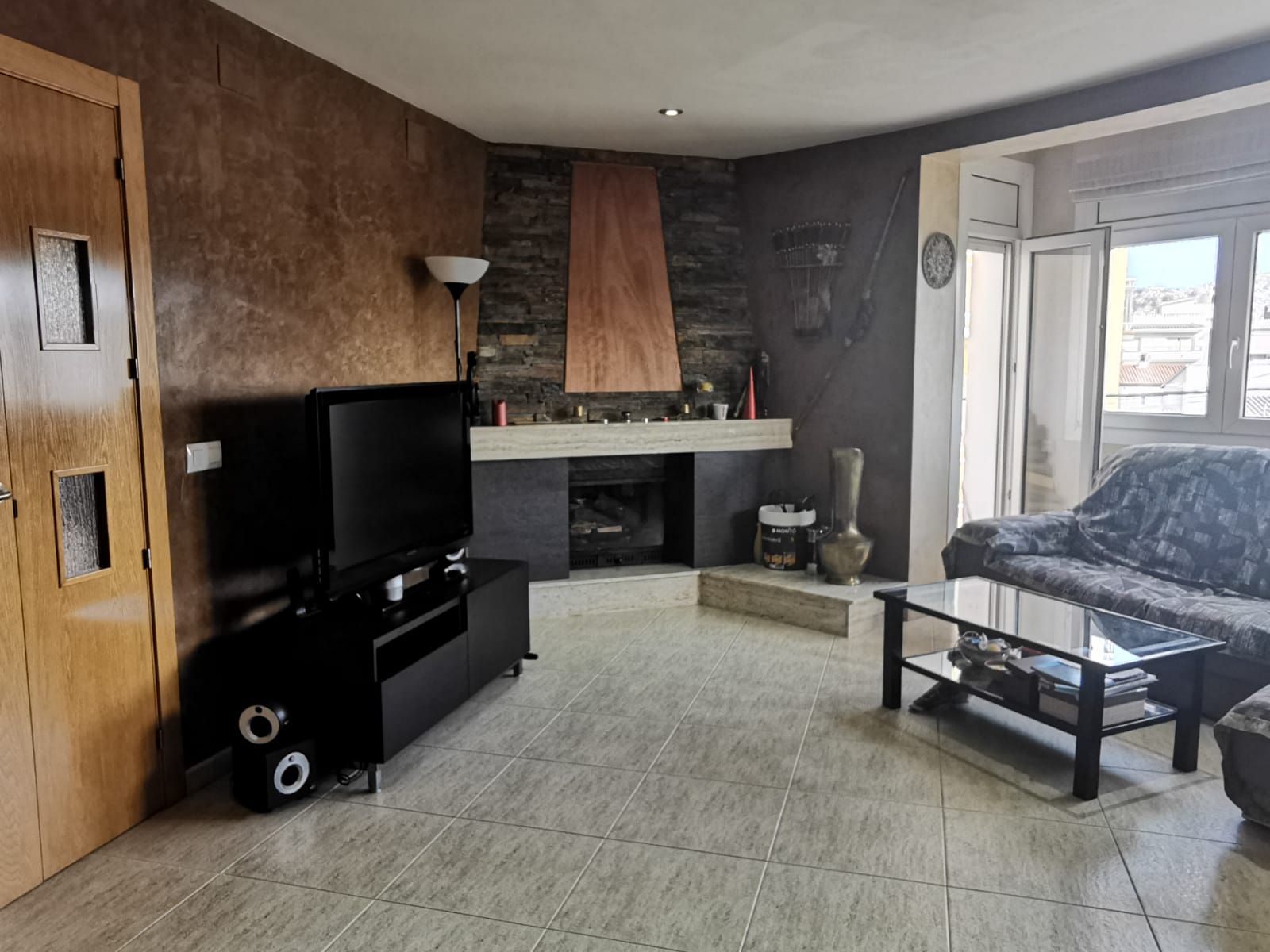 Sala d'estar de Pis en venda en Roses amb Aire condicionat, Terrassa i Balcó