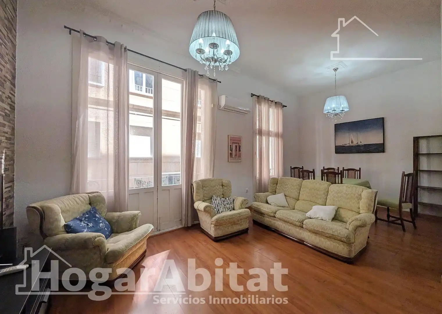 Sala d'estar de Pis en venda en Alicante / Alacant amb Aire condicionat, Calefacció i Parquet