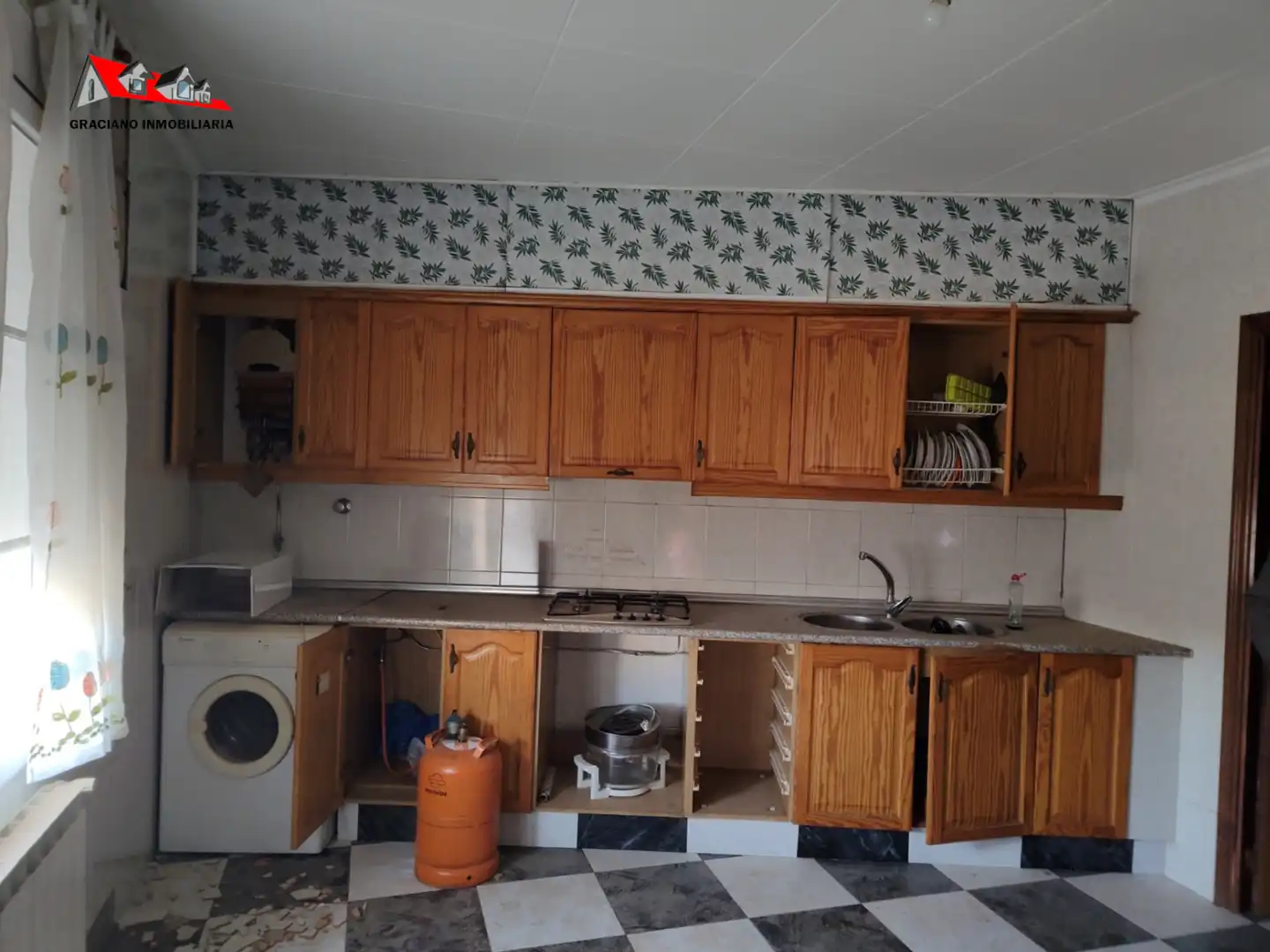 Küche von Wohnung zum Verkauf in Casas de Juan Núñez mit Heizung, Möbliert und Balkon