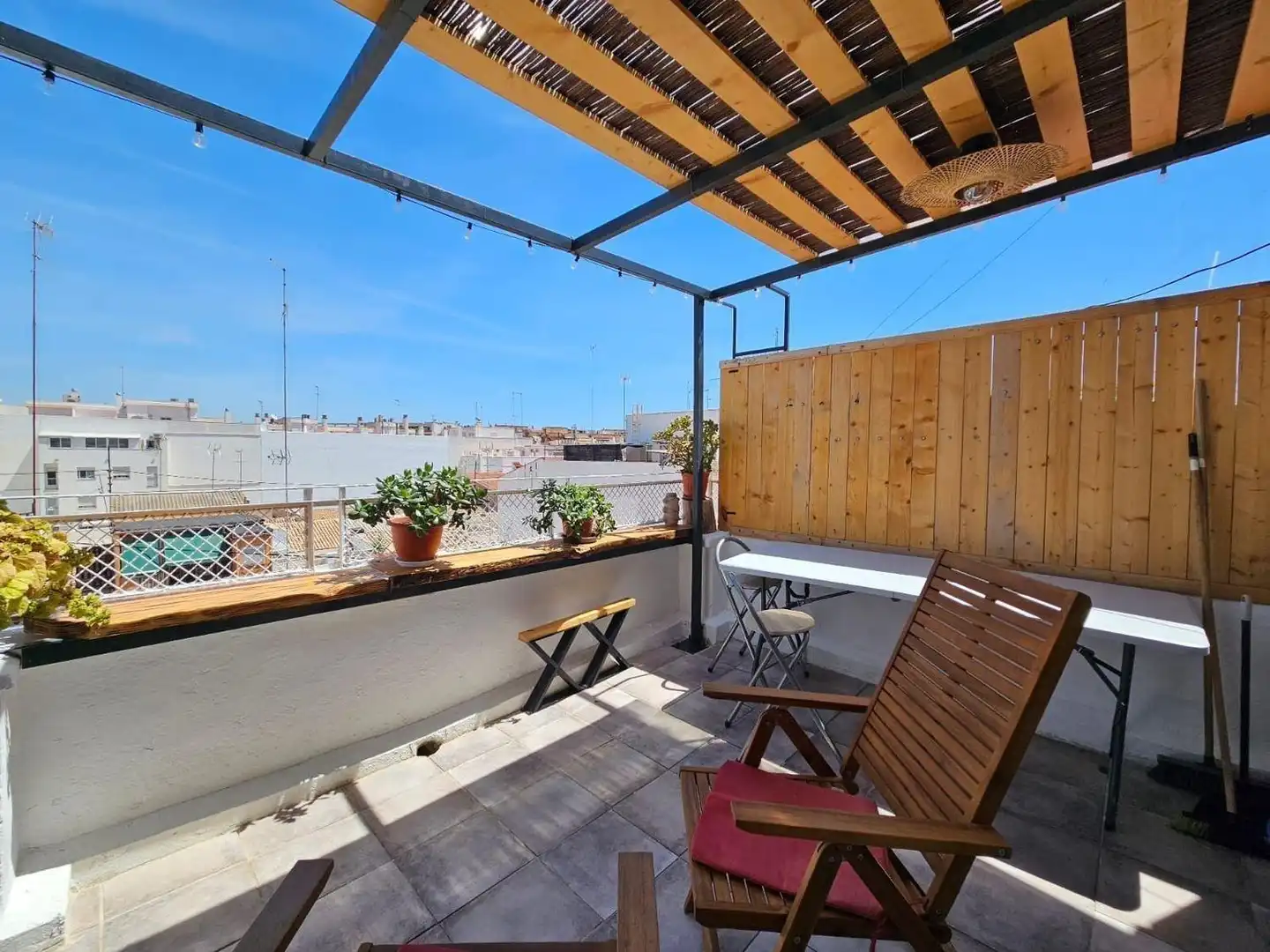 Terraza de Piso de alquiler en Mislata con Aire acondicionado, Terraza y Amueblado