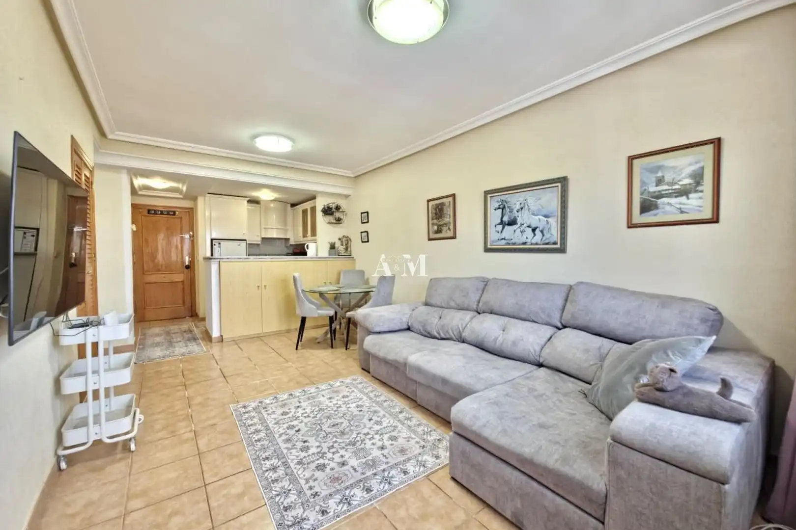 Sala de estar de Piso de alquiler en Nueva Torrevieja - Aguas Nuevas