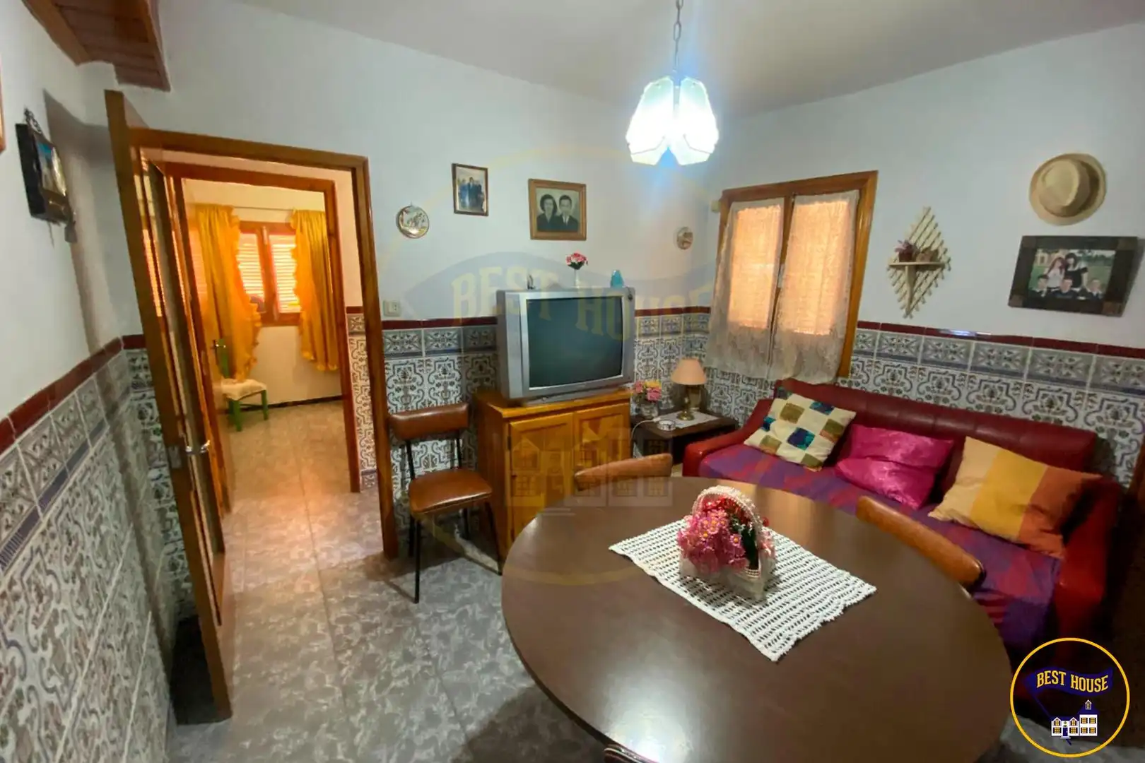 Sala de estar de Finca rústica en venta en Villar del Humo con Amueblado