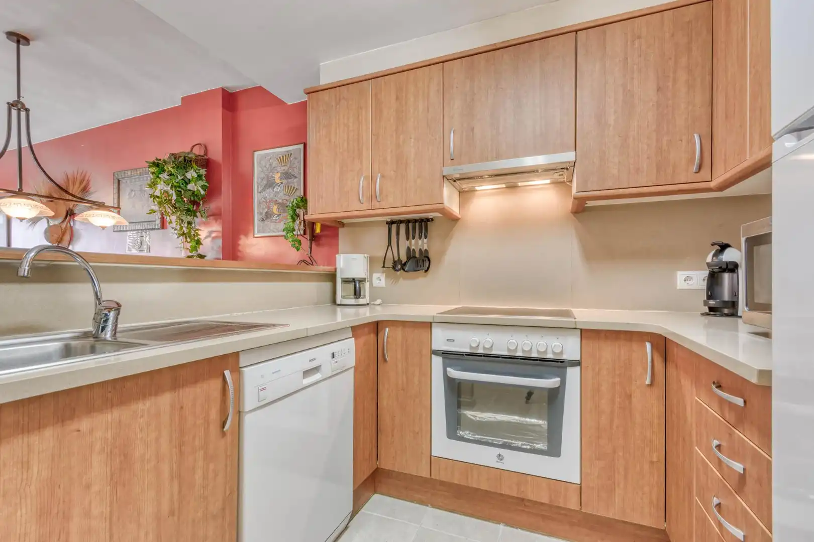 Kitchen of Apartments for sale in Roses  with Heating and Swimming Pool
