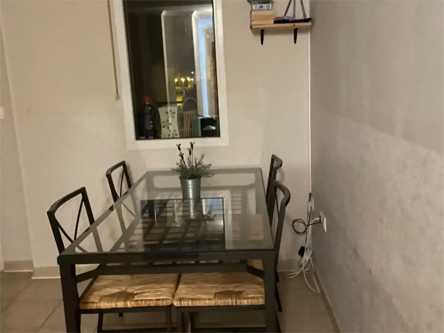 Dining room of Flat for rent in Oliva  with Air Conditioner, Swimming Pool and Furnished