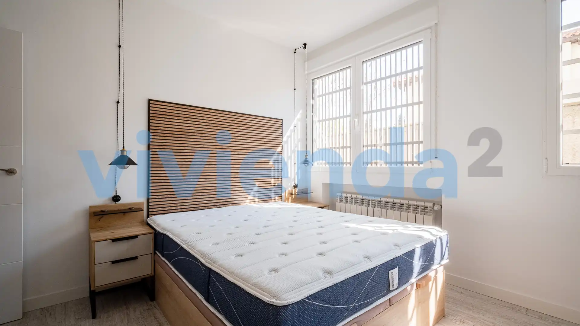 Bedroom of Flat for rent in  Madrid Capital  with Air Conditioner, Heating and Private garden