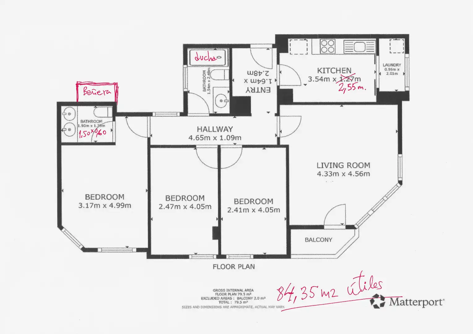 Bedroom of Flat for sale in Elche / Elx  with Air Conditioner, Furnished and Balcony