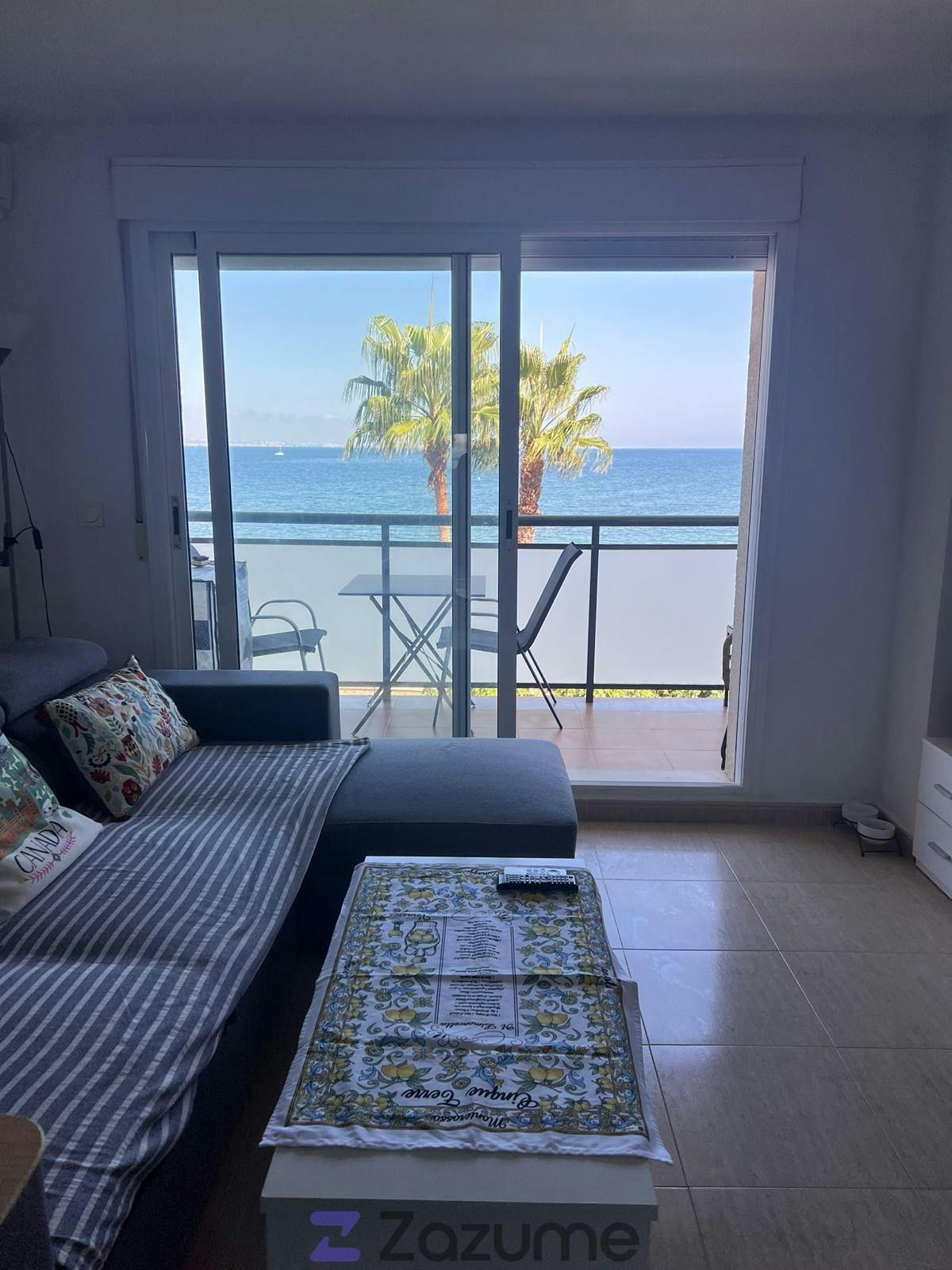 Terrassa de Dúplex de lloguer en La Manga del Mar Menor amb Aire condicionat, Calefacció i Jardí privat