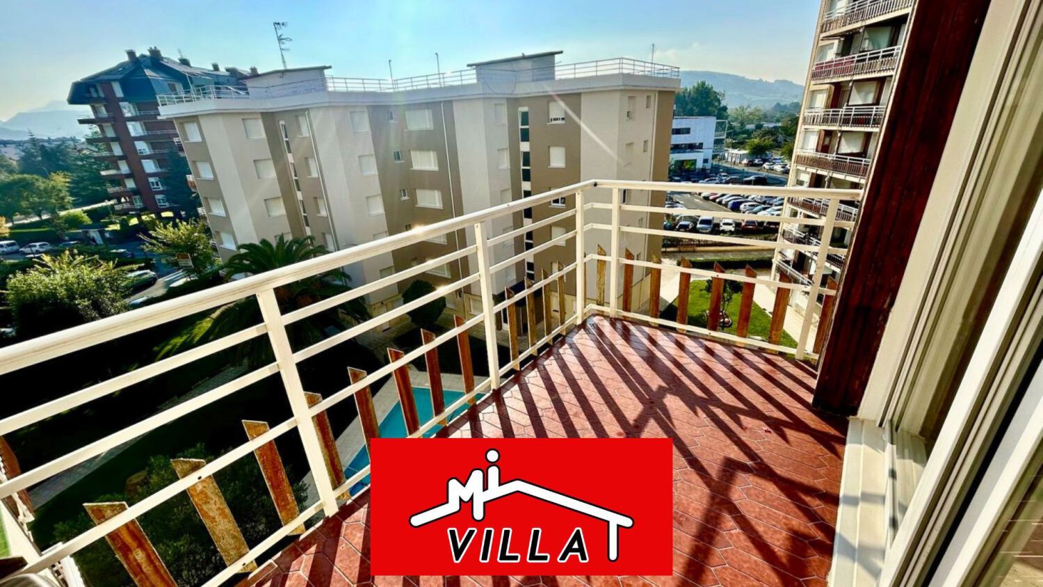Balcony of Flat for sale in Laredo  with Terrace, Furnished and Community pool