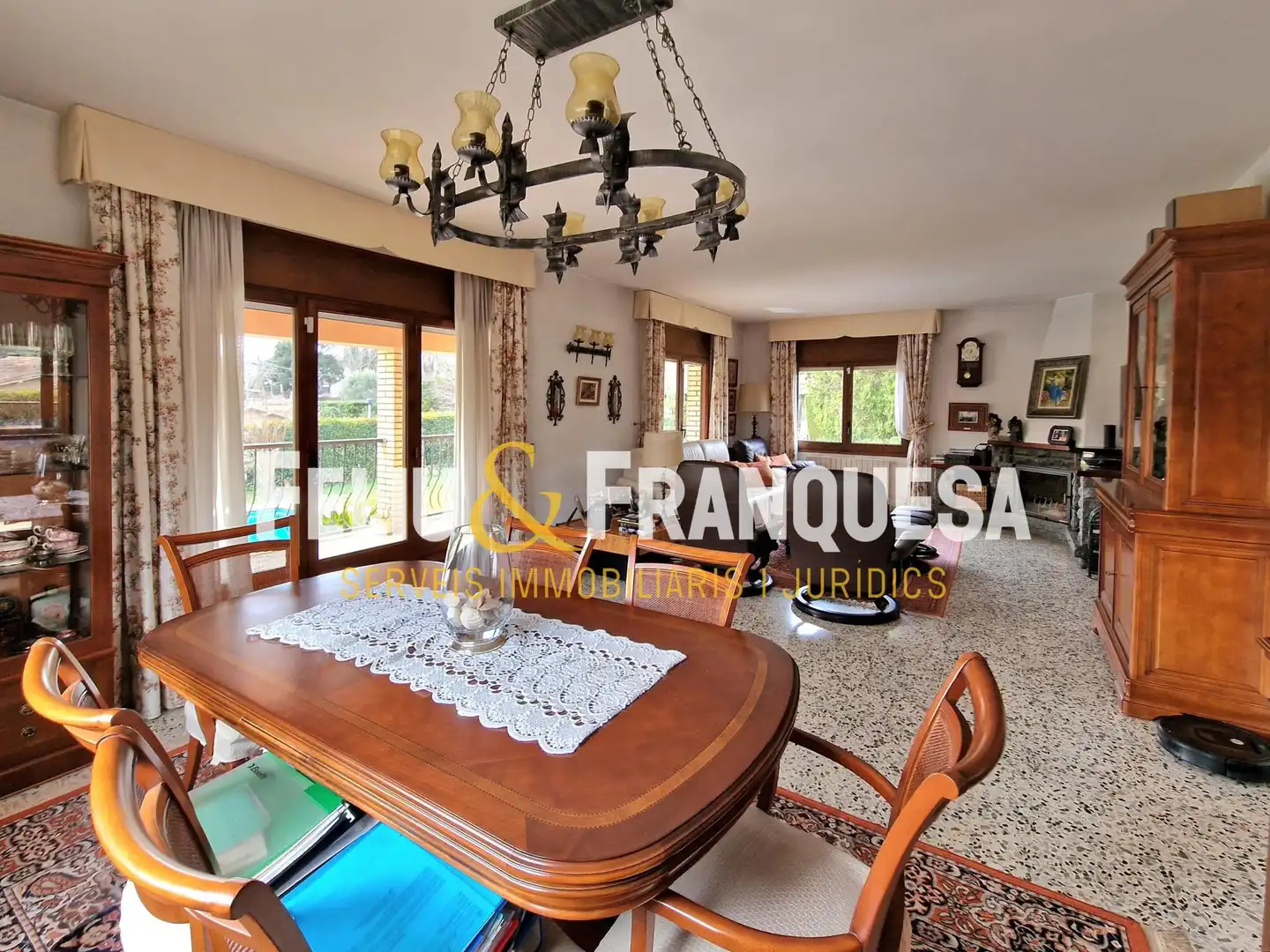 Dining room of Houses for sale in Sant Cugat del Vallès  with Heating, Private garden and Terrace