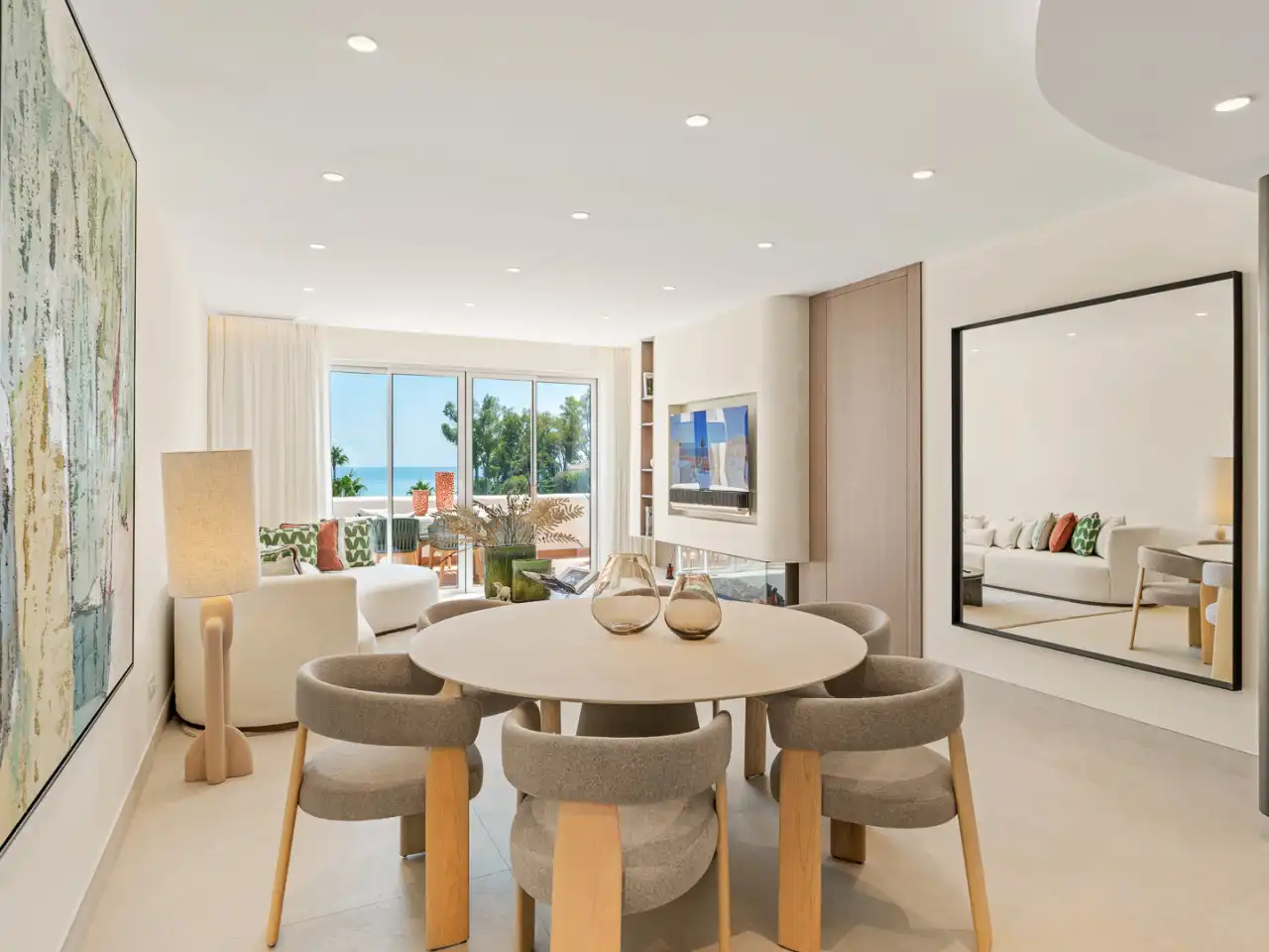 Dining room of Duplexes for sale in Estepona  with Air Conditioner, Heating and Terrace