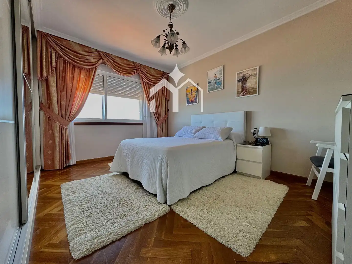 Bedroom of Houses for sale in Moaña  with Heating, Parquet flooring and Terrace