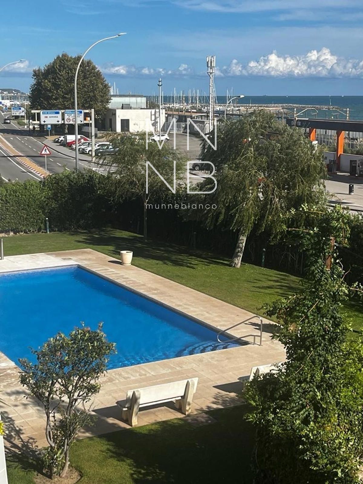 Schwimmbecken von Wohnung zur Miete in Sant Andreu de Llavaneres mit Heizung, Terrasse und Schwimmbad