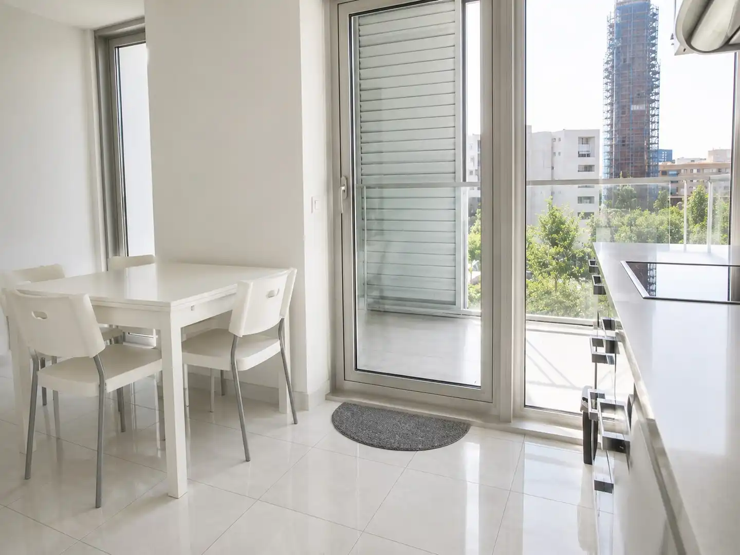 Terraza de Piso de alquiler en Barcelona con Aire acondicionado, Calefacción y Parquet
