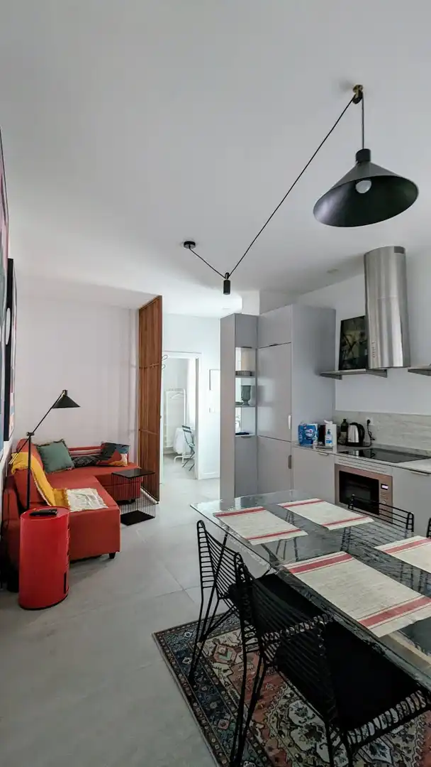 Kitchen of Flat for rent in Madrid  with Air Conditioner, Heating and Furnished
