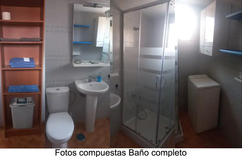 Badezimmer von Wohnung zur Miete in Málaga mit Möbliert