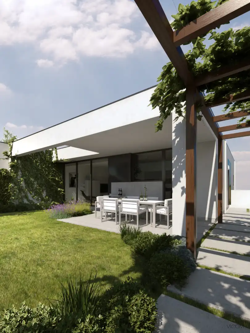 Terraza de Casa o chalet en venta en Santiago de Compostela  con Calefacción, Jardín privado y Balcón