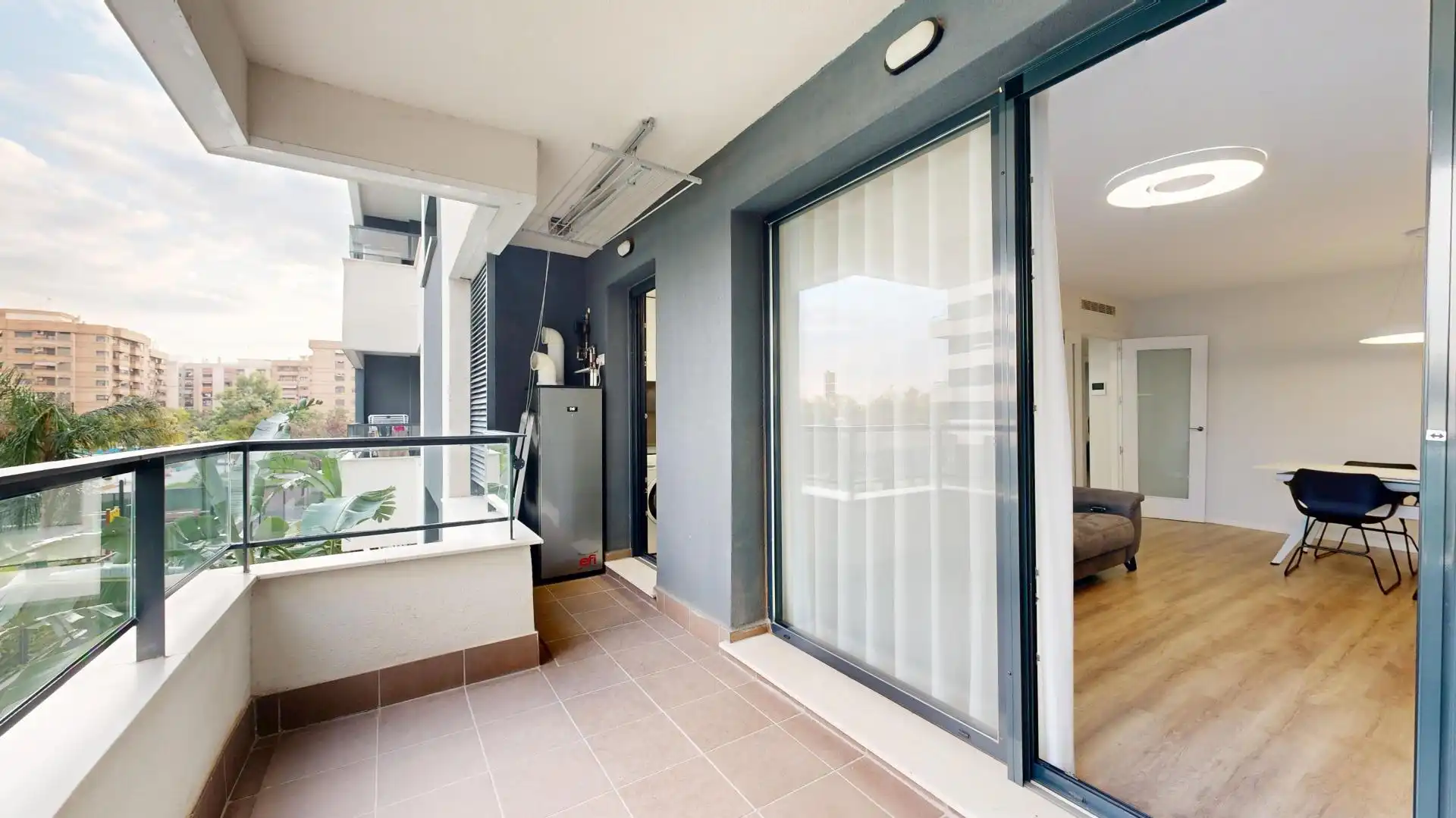 Balcony of Flat for sale in Benicalap