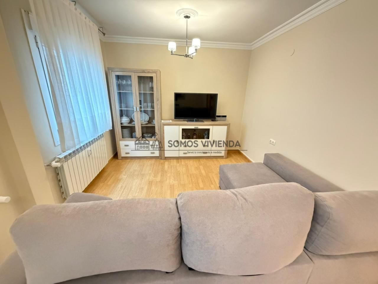 Living room of Flat for sale in Ourense Capital   with Heating, Storage room and Furnished