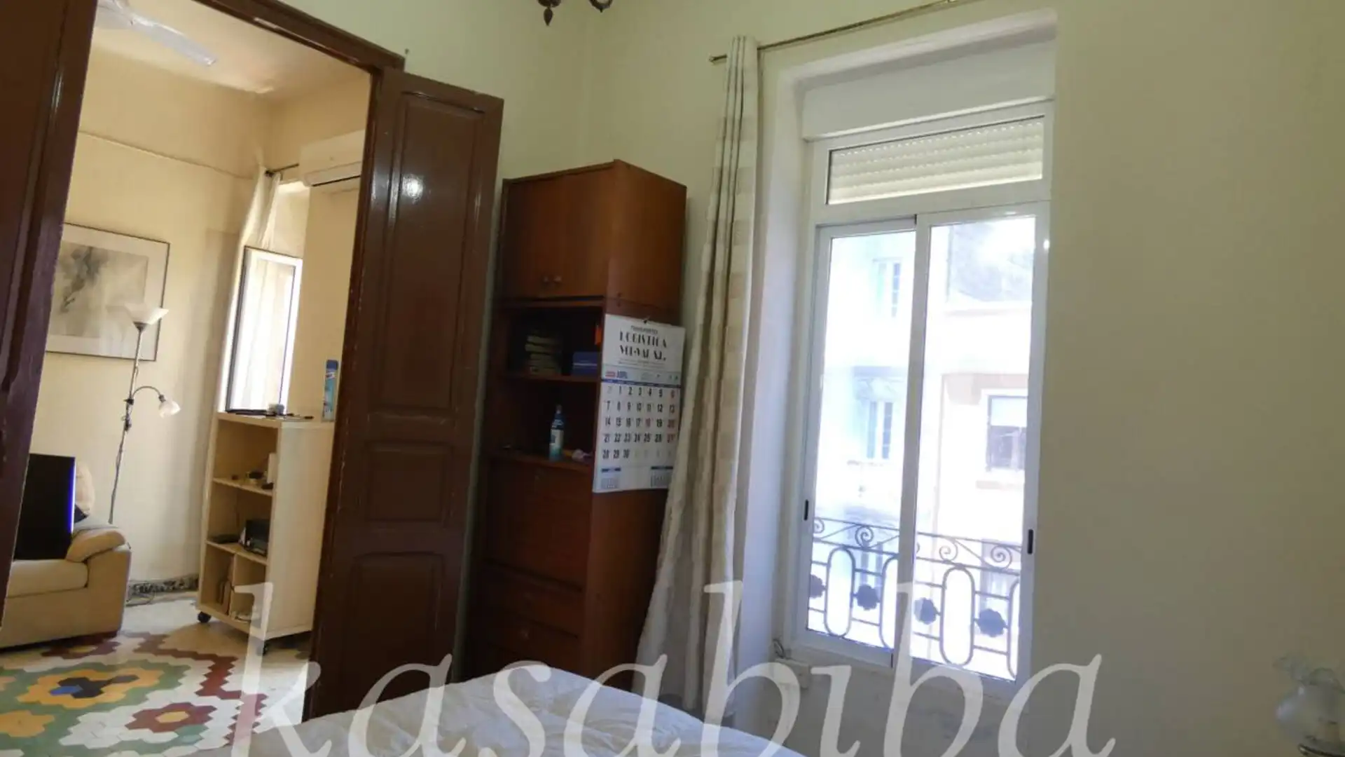 Bedroom of Flat for sale in  Valencia Capital  with Air Conditioner and Balcony