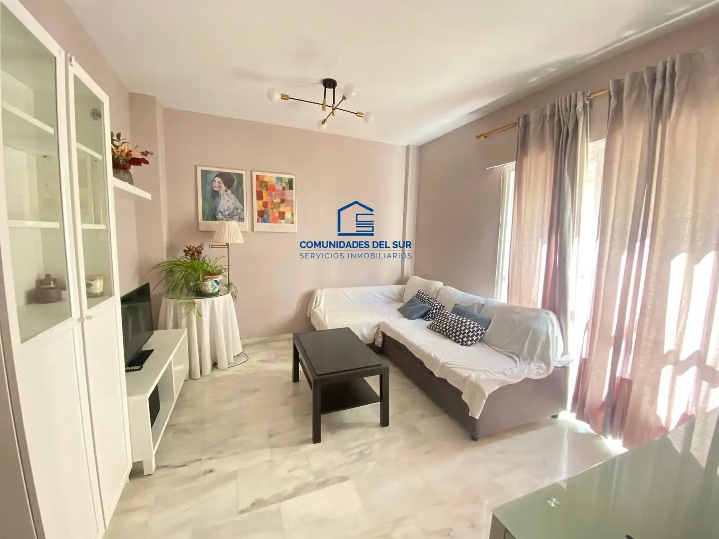 Sala d'estar de Apartament de lloguer en Cádiz amb Aire condicionat, Calefacció i Moblat